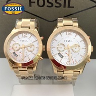 Spot straight hairFossil Couple Watch Original Pawnable Waterproof Stainless Fossil Watch For Women