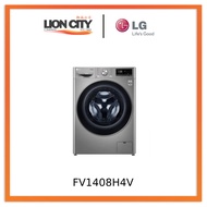 LG FV1408H4V AI DD™ Front Load Combo, 8 kg Washer + 6kg Dryer, Stainless Silver
