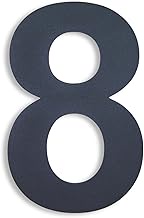 KTC-HOME - Premium House Number Anthracite Including Mounting Material - Powder Coated - Arial - Hei