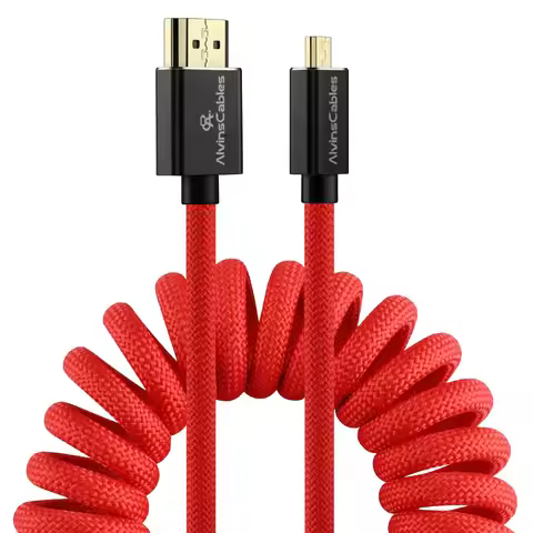 8K 2.1 Micro-HDMI to Full HDMI Braided Cable for Atomos-Ninja-V Canon-R5C R5 R6 Sony A7RIII A7II A7M