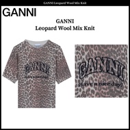 GANNI Leopard Wool Mix Knit