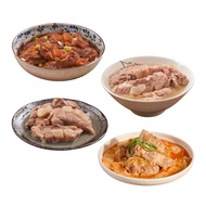 【新興四六一】618限定_Q彈軟嫩軟骨肉8包組(紅燒/清燉/白胡椒/泡菜)(300g/包,固型物130g)+獨家送滷肉燥(原味)2包