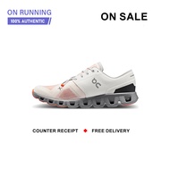 ใหม่และแท้ On Running Cloud X 3 " Platinum Gray " รองเท้ากีฬา 60.98254 รับประกัน 1 ปี