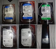 5 隻硬碟 + 1 3tb wd my book 共 10TB