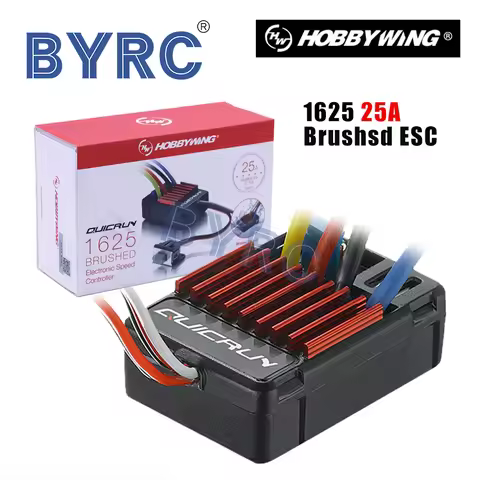 100% Original Hobbywing QuicRun 1625 25A Brushed ESC for 1/16 1/18 Brushed Speed Controllers wholesa