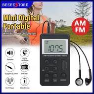 Fm Radio Rechargeable | Portable Radio Fm Digital With Auto Search Function with Earphone | 收音機 小型 迷