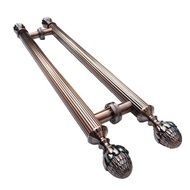 Door Handle ktv Luxury Handle Aluminum Alloy European Bronze Glass Hotel Wooden Door Antique Stainle