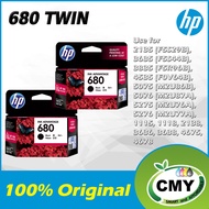 HP 680 Twin Pack Black Original Ink Cartridge HP 680 Black x2 - 1115 / 1118 / 2135 / 2138 / 3635 / 3636 / 3638 / 4675 / 4678