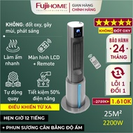 Máy sưởi gốm phun sương Nhập Khẩu FUJIHOME FH6000 điều khiển từ xa quạt sưởi ấm tiết kiệm điện heate