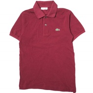 LACOSTELACOSTE日本製 Logo 刺繡 Polo 衫 L1212A 1 波爾多紅短袖鱷魚紋 Polo 衫