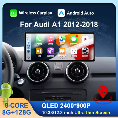 Android OS for Audi A1 2012-2018 Car Radio Multimedia Player DSP Stereo WiFi GPS Navigation Head Uni