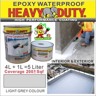 5L HD EPOXY PRIMER Sealer Undercoat Paint | Heavy Duty | DIY |Waterproof | Cement Ceramic Tiles | Floor Toilet | Lantai