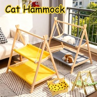 Wooden Double Cat Hammock Swing Bed Cat Hammock Bed Cat Bed Cat Nest Hanging Cat House