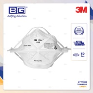 (50 Pcs) 3M Vflex N95 9105 Foldable Mask Haze/ Dust/ Disposable Respirator/ Vflex Respirator/ Pm 2.5 / Flu Prevention