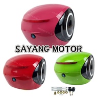 MOTORCYCLE UNIVERSAL SERIES TOP BOX BULAT ALUMINIUM Box Siput Waterproof 35L Double-layer Waterproof