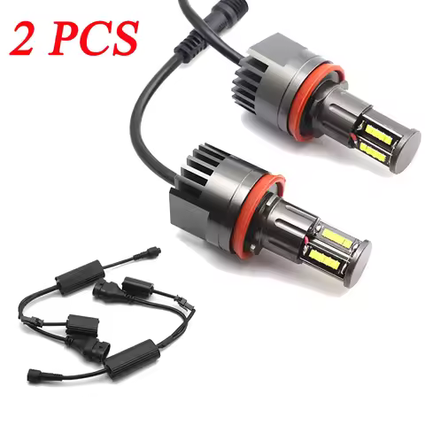 2Pcs Angel Eyes LED Lights Can bus for BMW E60 E61 E63 X5 E70 X6 E71 E90 E91 E92 E93 M3 E89 E82 E87 
