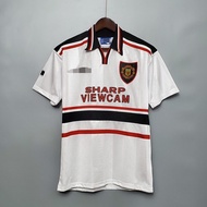97-98 Manchester United away retro football jersey Thai version jersey