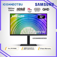 Samsung 32" LS32A600UUEXXS 5ms 75Hz ViewFinity QHD Type-C Monitor