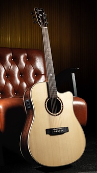 Gusta GDX1C / GAX1C กีตาร์โปร่งไฟฟ้า Top Solid with Fishman Pickup