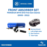 SACHS Shocks Absorber Front Set Perodua MYVI D73 Gen 1 2005 - 2011 - 317 111