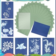 Cyanotype Paper Kit, 24 Pcs Sun Print Paper Kit A5 Solar Drawing Paper Sensitivity Nature Printing P