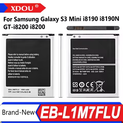 Brand New EB-L1M7FLU EB-F1M7FLU 1500mAh Battery For Samsung Galaxy S3 Mini GT-I8190 i8160 I8190N GT-