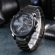 2024 Top brand Diesel men's fashionable and minimalist large dial stainless steel strap watch men's business and leisure quartz watch