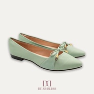 DEAR BLISS Josefina Matcha Pointed Toe Flats
