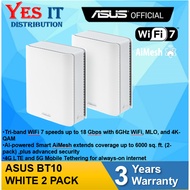 ASUS ZenWiFi BT10 White 2 PACK Tri-band WiFi 7 (802.11be) Smart AiMesh Extendable Router