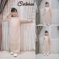 GERNADINEKIDZ/GAMIS BRUKAT ANAK/GAMIS KONDANGAN ANAK/GAMIS ANAK BAHAN MOSCREPE KOMBINASI TILE