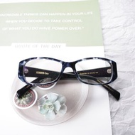 ELEMENTS eyewear 藍玳瑁色方形眼鏡框日本手造
