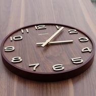 Clock Wooden Wall Clock: Norwegian Forest Digital Style Silent Clock Wall Clock Chinese Style Trendy