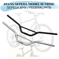 STANG SEPEDA SUNRISE BAR STANG HANDLEBAR SUNRISE BAR SEPEDA MTB BMX FEDERAL COMMUTER BIKE FIXI
