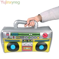 YUJINPH Inflatable Radio Recorder Reusable Inflated Toys 80's 90's Party Decorations Photo Booth Pro