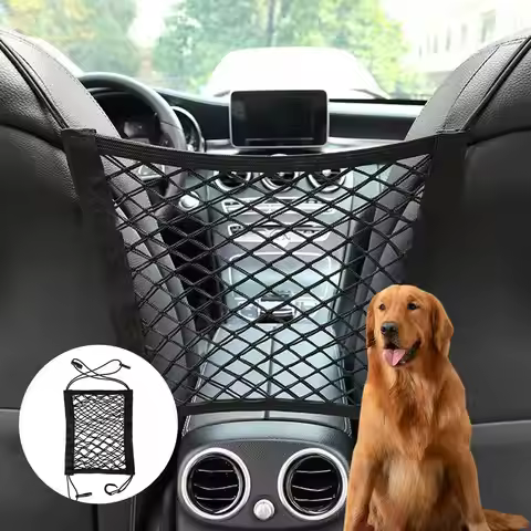 Car Seat Dog Elastic Mesh Net Storage Organizer Luggage Hook for Peugeot 308 Accessories Geely Coolr