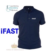 Microfiber Quick dry Jersi Jersey Polo T Shirt Logo Sulam Embroidery iFAST Corporation Singapore