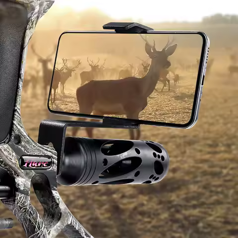 Cell Phone Holder Archery Bow Recurve Compound Bow Cellphone Mount Bracket Shoot Archery Accessories