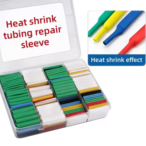 400 Pieces of Heat Shrink Tubing Kit -3:1 Double Wall Adhesive Lining - Marine Grade Wire Connector 