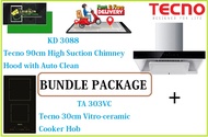 TECNO HOOD AND HOB BUNDLE PACKAGE FOR ( KD 3088 &amp; TA 303VC) / FREE EXPRESS DELIVERY