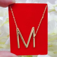 10k Gold Letter M Necklace