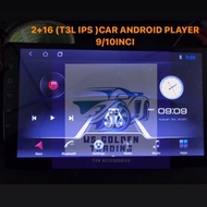Android 9/10 INCH (T3L) IPS Car Player 2Ram + 16GB 2.5D Full HD Screen Andriod Player Car Player Car