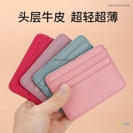 Taiwan Shipping-First Layer Cowhide Card Holder Genuine Leather Women's Card Style Bank Card Holder 
