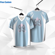 Full Sublimation 2026 Unisex 3D Jersey No. 99 Retro Jersey Plus Sports Size 3D Bow Roses Quick-dry S