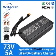 20S 64V 73V 5A 11A LiFePO4 Battery Charger 64V 5A/11A Charger with fan 73V LiFePO4 Charger for 64V 2