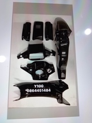 ชุดสีรุ่นYamaha Y100เมท100สีดำ งานสวยสีดี มี11ชิ้น