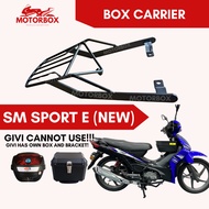 SM SPORT E110 REAR BOX MONORACK BOX CARRIER KAKI HEAVY DUTY PVC KOTAK BESI BELAKANG SMSPORT NEW SM S