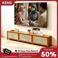 KENS Bamboo TV Cabinet Hanging / TV Cabinet / Kabinet TV /60-320CM TV Stand TV Media Storage Cabinet
