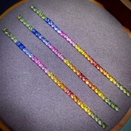 🌹Can See Video 💐Sri Lanka Natural Sapphire Gemstone  Colour :Rainbow Size 3mm (30pcs)  🌹可看短片💐斯里蘭卡天然彩