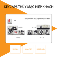 Bộ keycaps Thủy mặc Hiệp khách 10 phím | keycaps PBT | Keycaps OEM | Keycaps bàn phím cơ