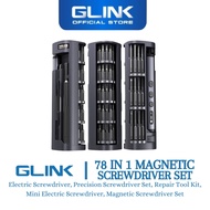 GLINK 78 in 1 Precision Electric Screwdriver Set Magnetic 72 Bits Rechargeable Repair Kit iPhone Lap